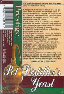 Pot Distillers kvasnice 18% (na 100l ovocného kvasu)