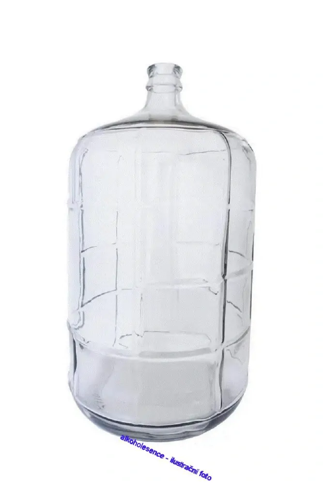 Skleněný demižon o objemu 23 litrů