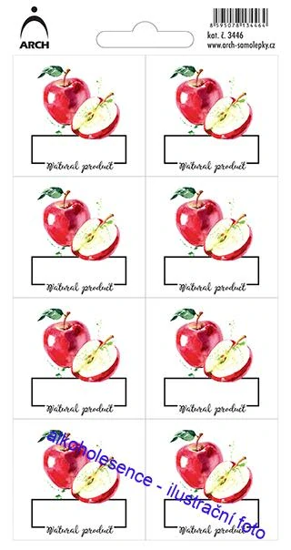 Jablka - etikety natural product