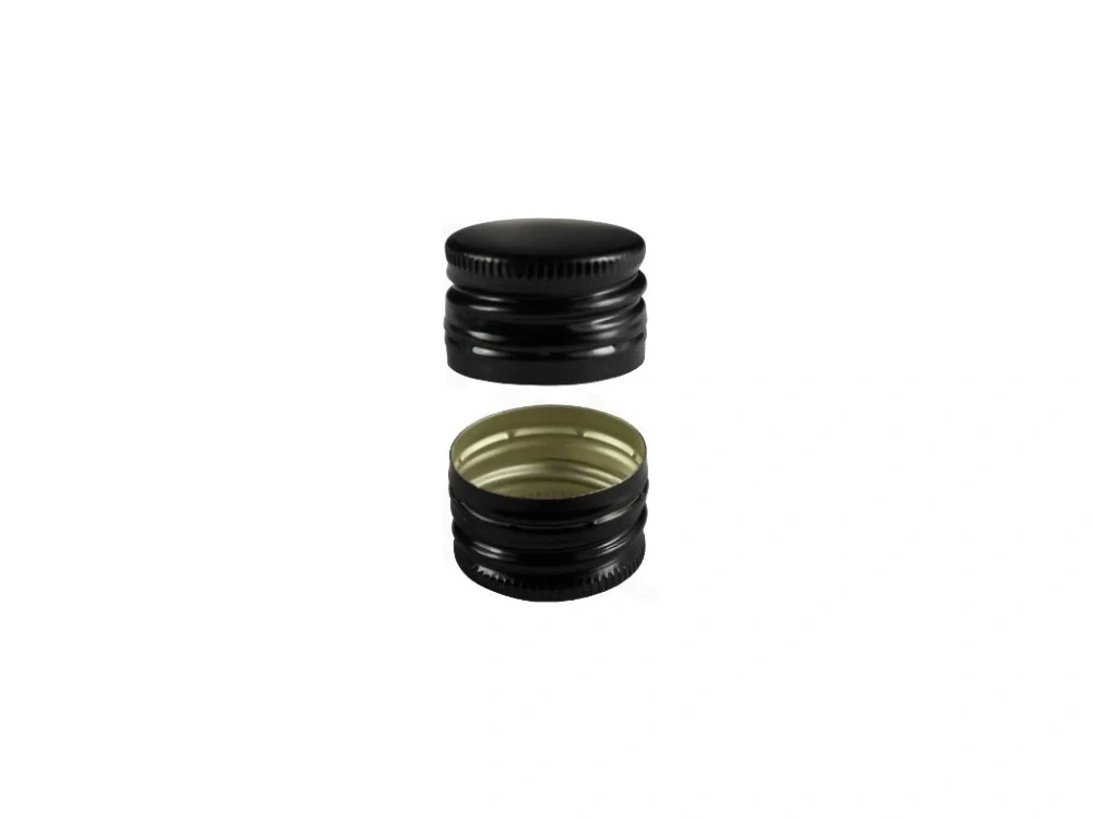Šroubovací uzávěr lahví černý - průměr 28mm