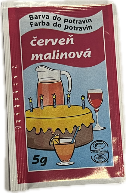 Červeň malinová - potravinářské barvivo 5g