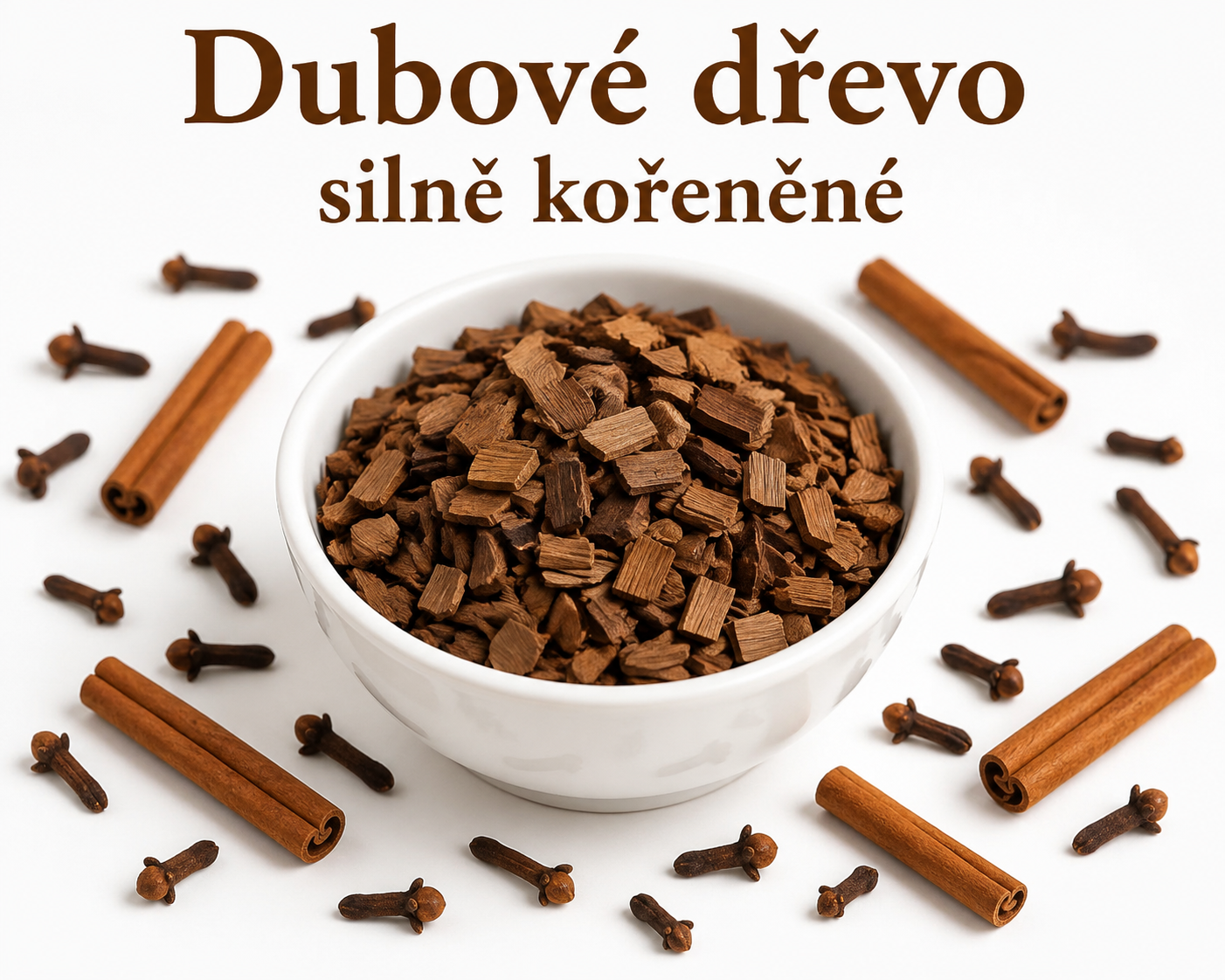 Dubové dřevo silně kořeněné 50g