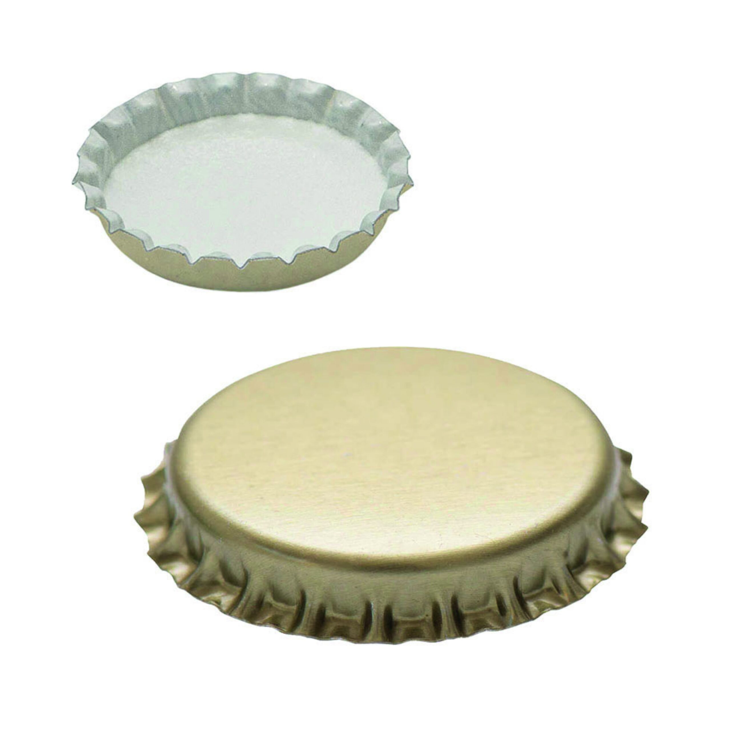 Pivní víčko zlaté barvy 26 mm (100 ks)
