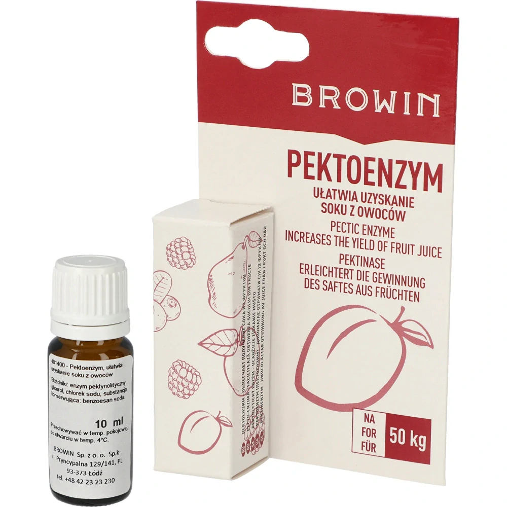 PEKTOENZYM enzym na ovocné kvasy 10 ml