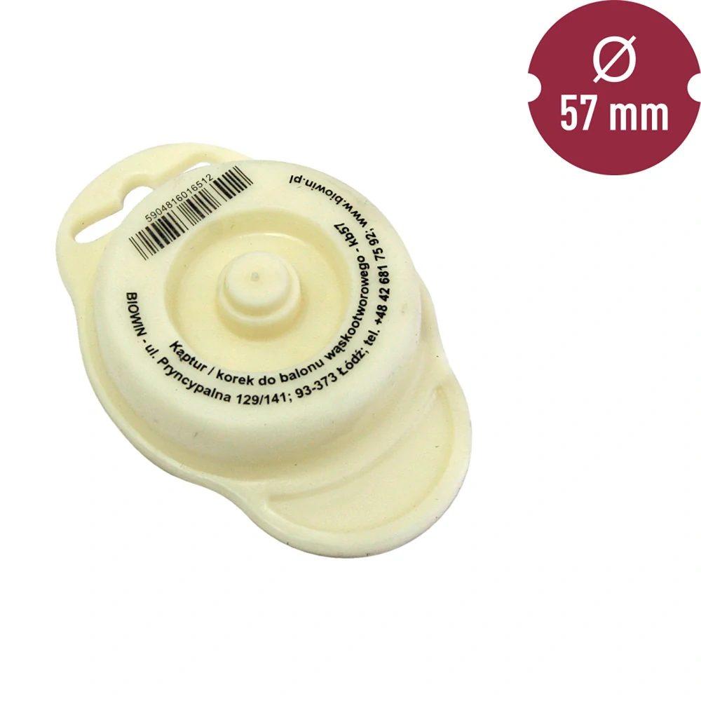 Zátka na demižony 10 až 34 litrů průměr 57mm