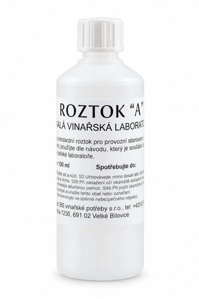 Roztok A 100 ml pro stanovení volného SO₂ ve víně