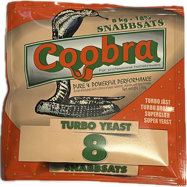 COOBRA 8 Turbo kvasnice 18% - na ovocné a cukernaté kvasy