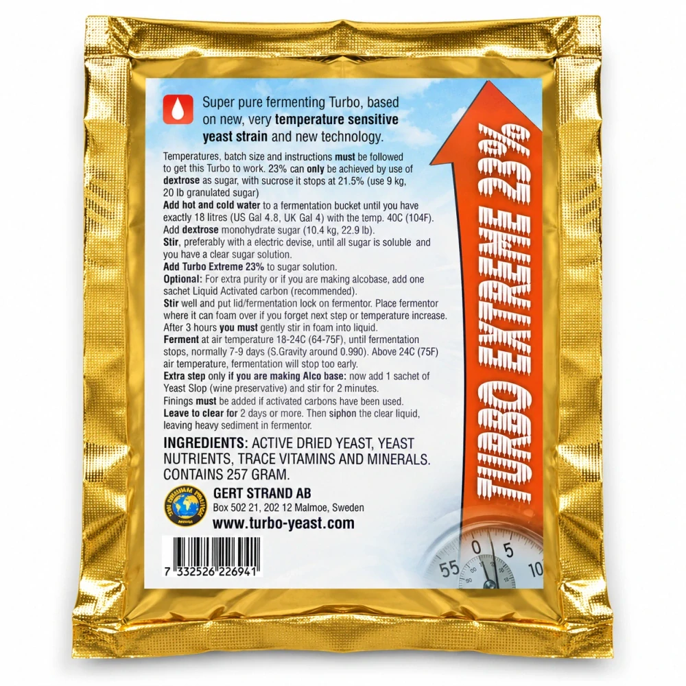 Turbo Extreme kvasnice 23% (pro cukerný kvas)