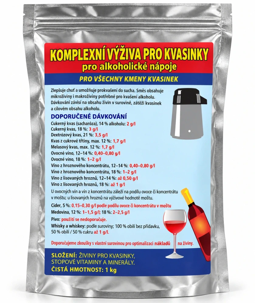 Kompletní živiny pro kvasinky (1 kg)