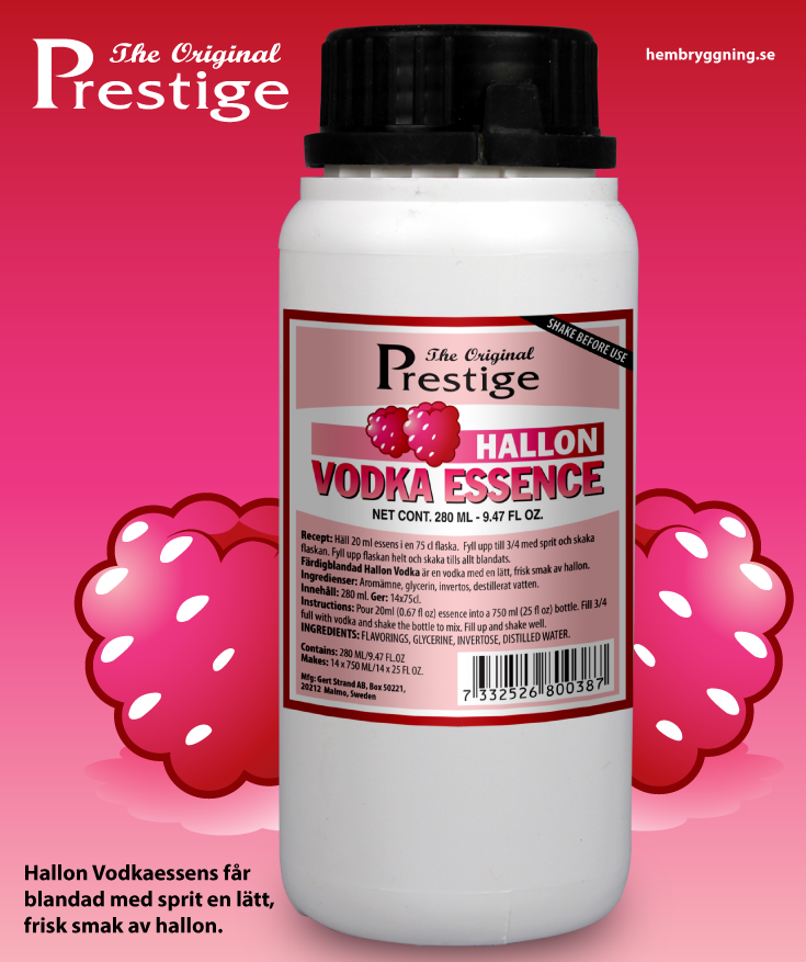 Malinová vodka esence 280ml