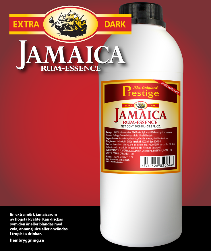 Extra Dark Jamajský Rum - esence 1000 ml