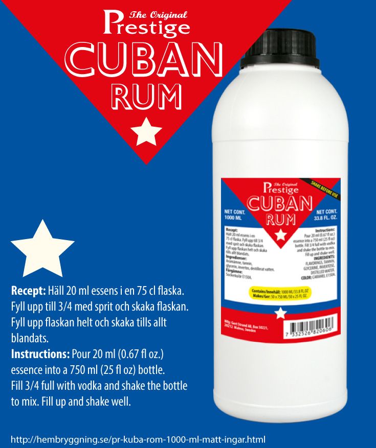 Cuban rum esence 1000 ml