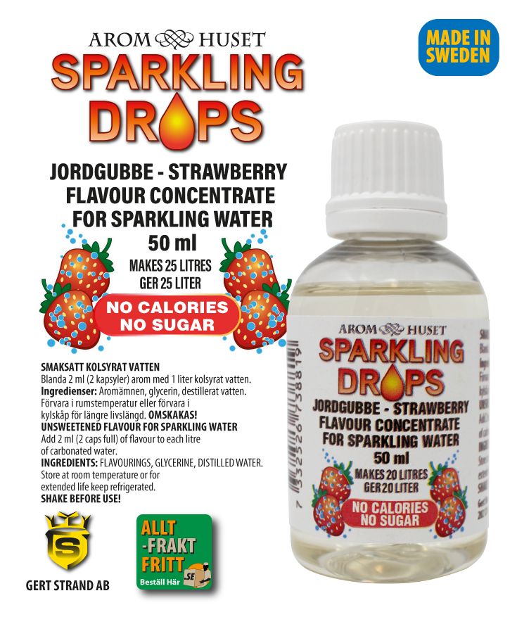 Jahoda sirup - bez cukru 50ml 