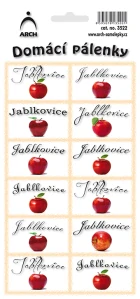 Jablkovice - etikety na lahve
