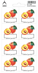Broskve - etikety natural product