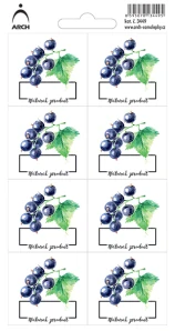 Černý rybíz - etikety natural product