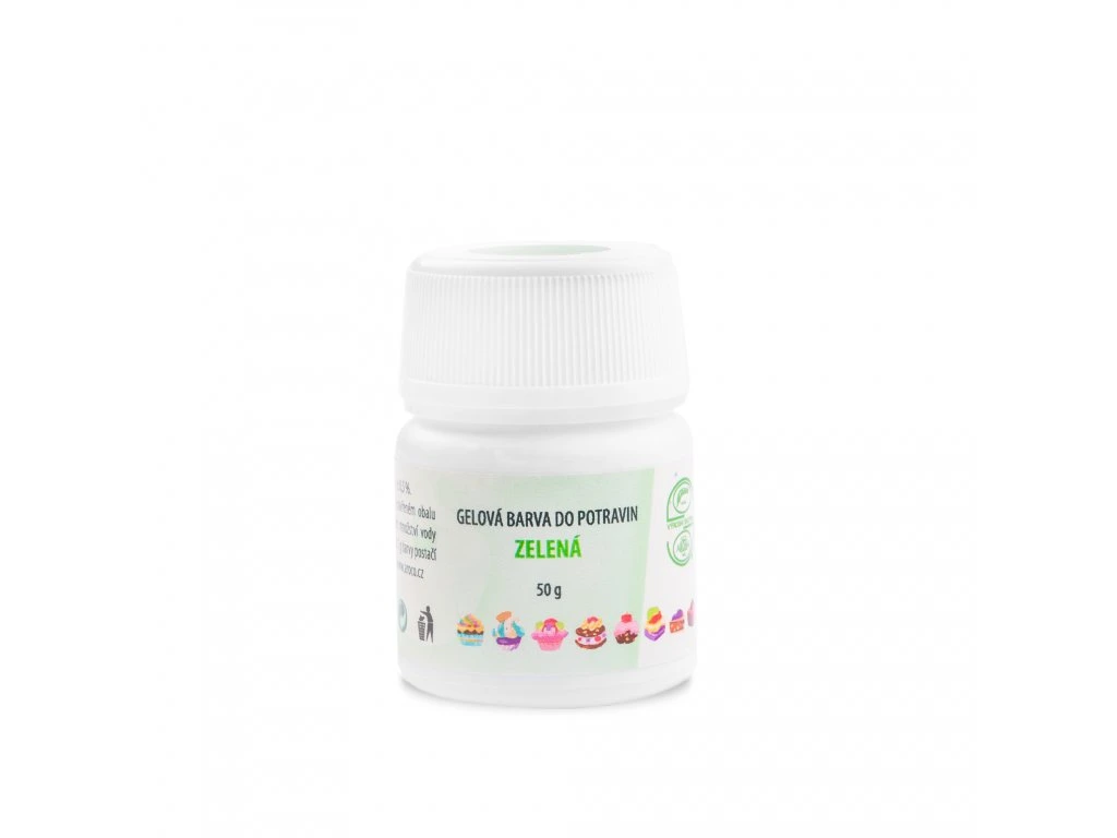 Zelená gel - potravinářské barvivo 50g