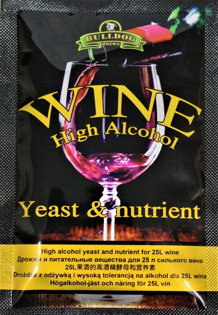 Vinné kvasinky Bulldog na ovocné vína