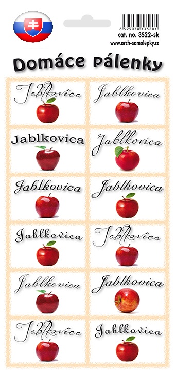 Jablkovica - etikety na fľaše (SK)