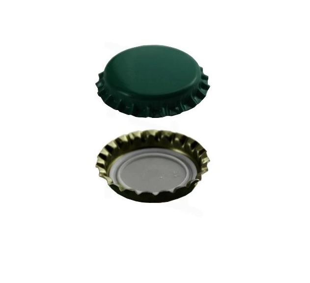 Pivní víčko 26 mm zelené lesklé - (1ks)