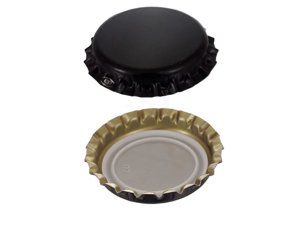Pivní víčko 26 mm černé lesklé - (1ks)