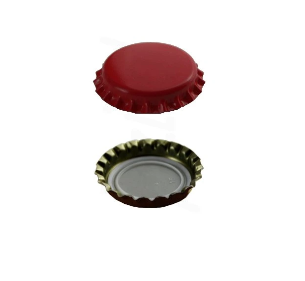 Pivní víčko 26 mm červené matné - (1ks)
