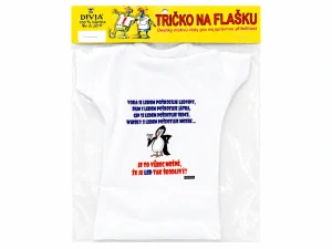 Vodka s ledem - tričko na flašku