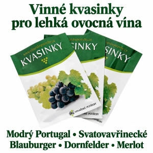 Vinné kvasinky - lehká ovocná vína 20 g
