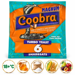 COOBRA 6 Magnum Turbo kvasnice 16% na cukerný a ovocný kvas