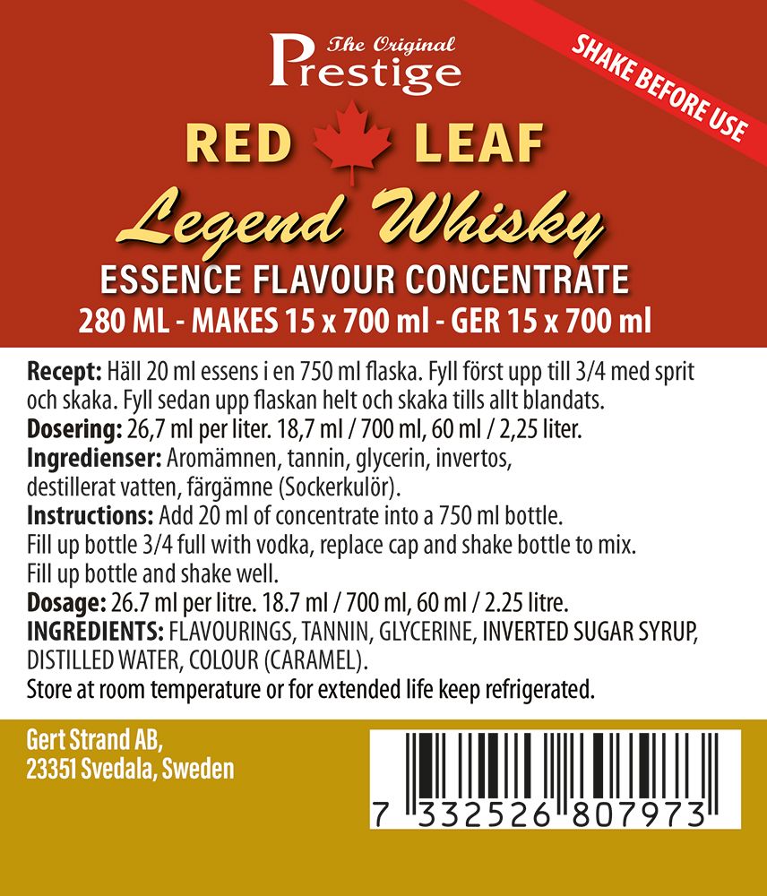 Legend Canadian Whisky - esence 280 ml