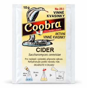 Kvasinky na cider Coobra 8 g na 20–25 l moštu