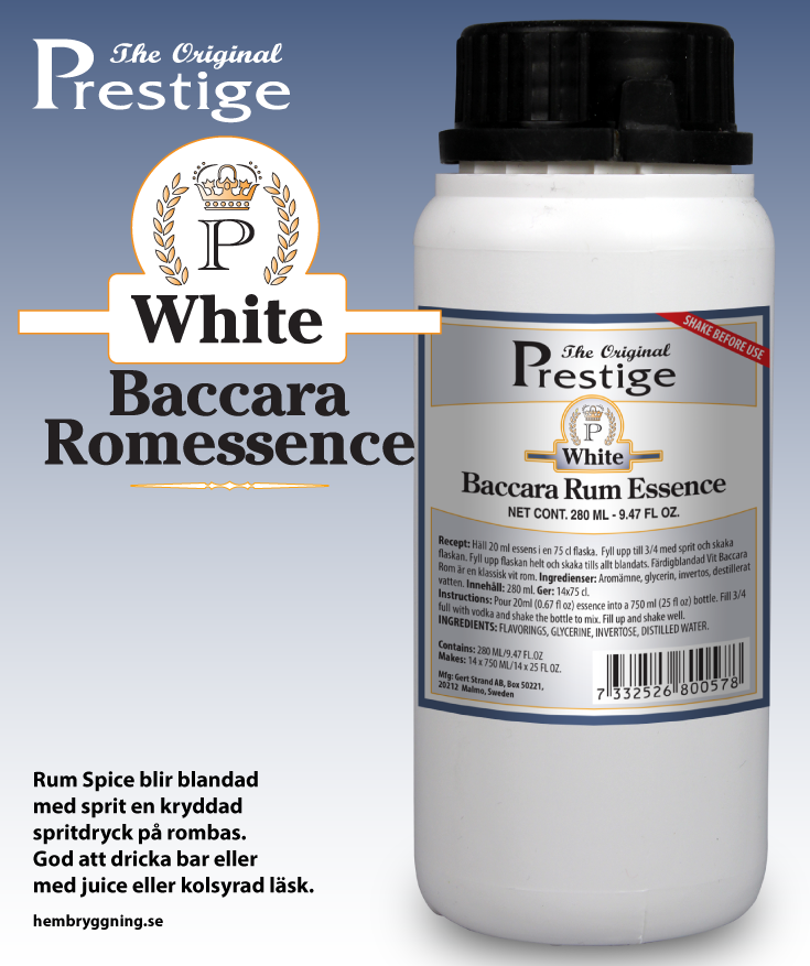 Baccara White Rum - esence 280 ml