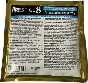 8 kg Turbo kvasnice 18-20% na ovocné, medové, obilné a cukrové kvasy