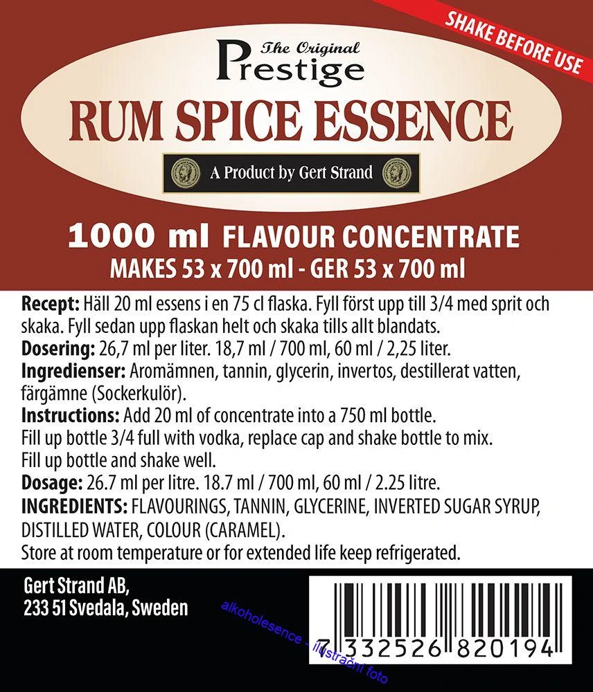 Rum Spices essens  1000 ml