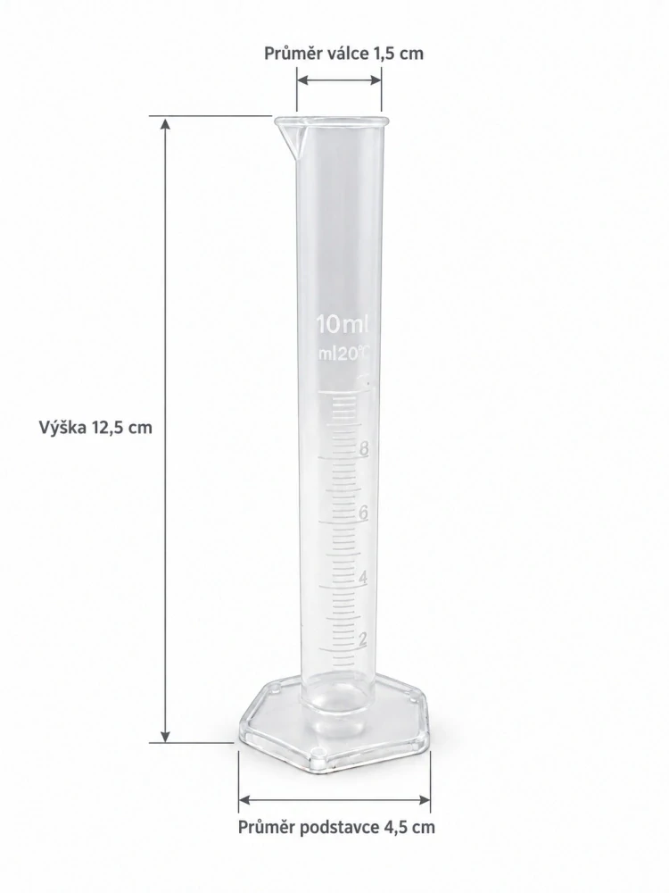 Odměrný válec se stupnicí 10 ml
