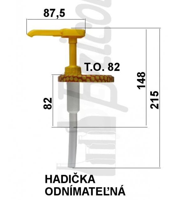 Pumpička na med s víčkem 