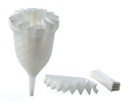 Filtrační papír vějíř pro trychtýř 45 cm - 10 kusů