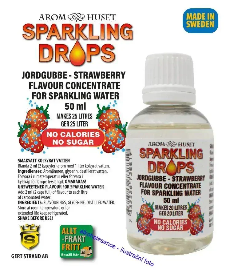 Jahoda sirup - bez cukru 50ml