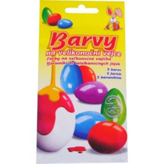 Barvy na vajíčka velikonoční - potravinářské barvivo