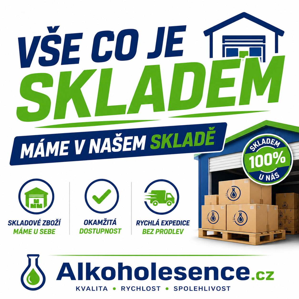Veškeré nabízení zboží skladem